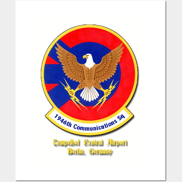 1946th Communications Squadron, Unit Emblem Full Wall Art by VoodooNite